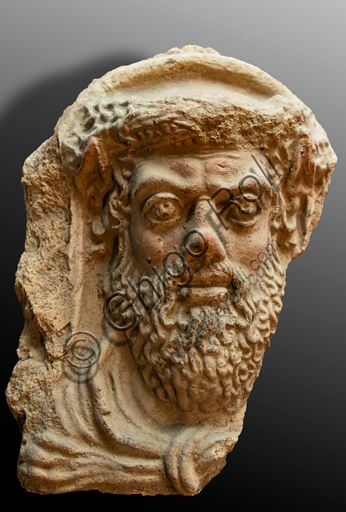 Testa di Ercole in marmo, scultura etrusca del Museo Faina, Orvieto
