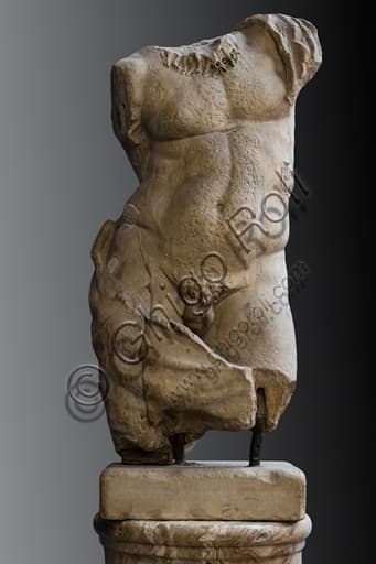 Torso di Sileno scultura marmorea arte greca ellenistica