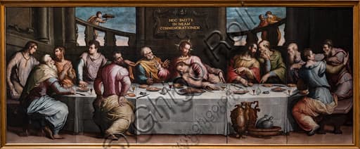 Dipinto Ultima Cena di Giorgio Vasari, 1546, olio su tavola, Basilica di Santa Croce Firenze