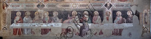 Particolare dell'affresco Ultima Cena di Taddeo Gaddi, Basilica di Santa Croce Firenze
