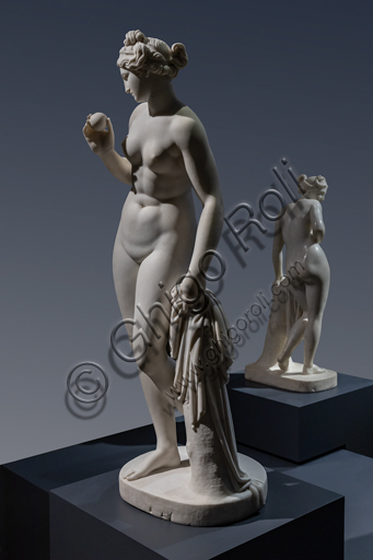 Scultura in marmo di Carrara Venere Vincitrice di Bertel Thorvaldsen, opera neoclassica del 1809