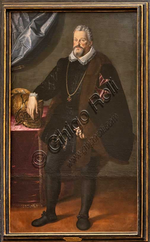 Ritratto di Ferdinando de’ Medici di Scipione Pulzone, olio su tela, Villa La Petraia Firenze