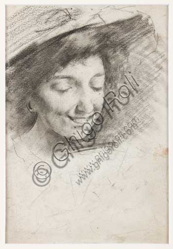 Dipinto Volto femminile, artista anonimo, Collezione Assicoop - Unipol Modena