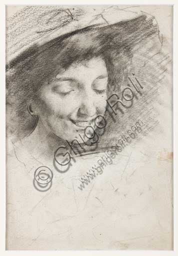 Dipinto Volto femminile, artista anonimo, Collezione Assicoop - Unipol Modena