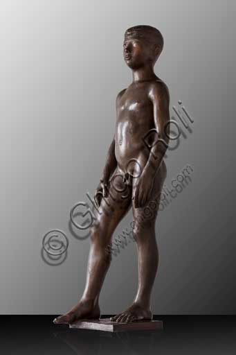 Assicoop - Unipol Collection:   Ivo Soli (1898 - 1976): "Adolescent" (bronze, h. cm 120)