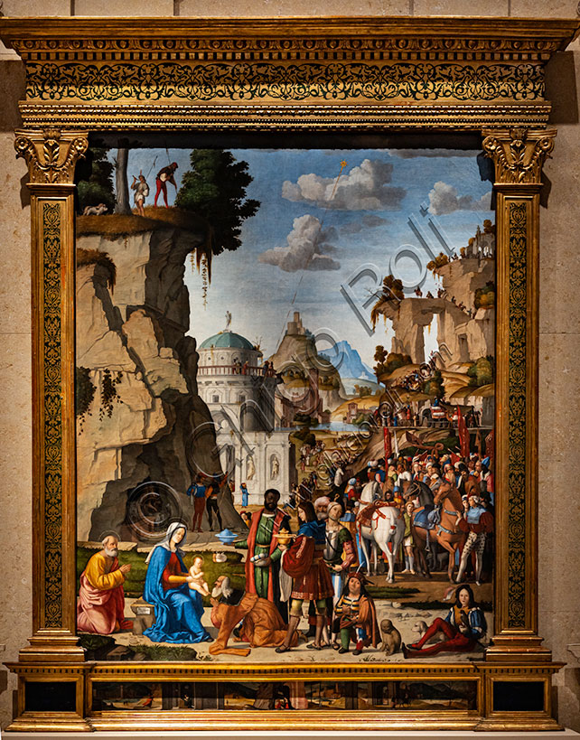 “Adorazione dei Magi”, di Marcello Fogolino, dipinto a olio, 1511. 