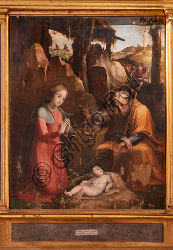  Spoleto, Museo Diocesano: "Adoration of the Infant Jesus", by Domenico Beccafumi.
