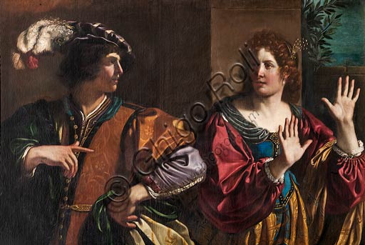 Modena, Galleria Estense: "Ammone scaccia Tamar", del Guercino (Giovanni Francesco Barbieri, 1591-1666). 