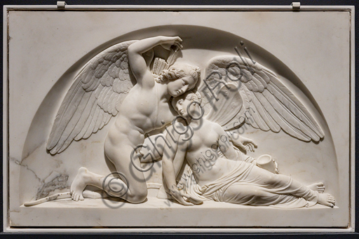 "Amore risveglia Psiche", 1810, di Bertel Thorvaldsen (1770 - 1844), marmo. 