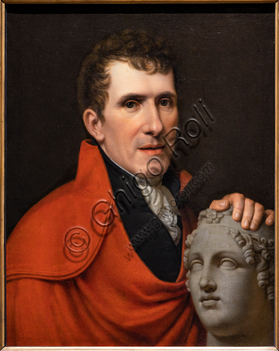 "Antonio Canova", 1811, di Rudolph Suhrlandt (1781 - 1862), olio su tela.