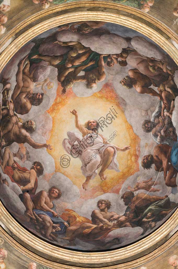 Parma, Church of San Giovanni Evangelista, the dome: "Ascension of Christ", by Giovanni Allegri, known as Correggio (1520-22).