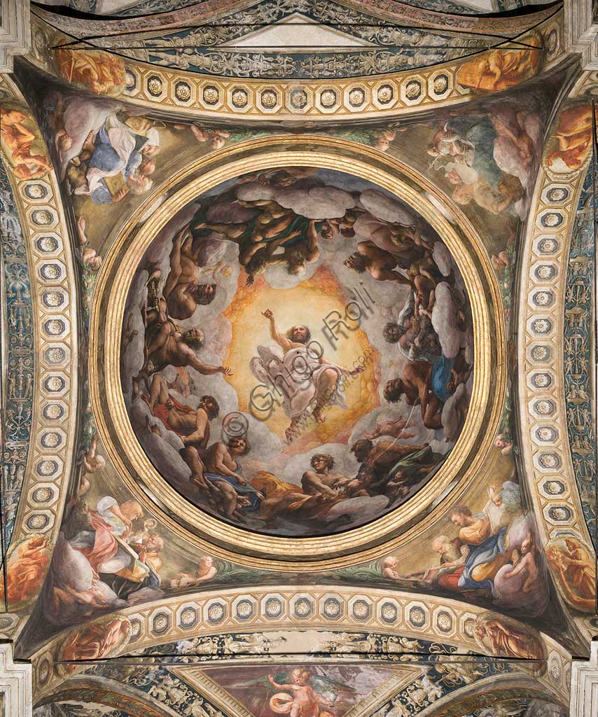 Parma, Church of San Giovanni Evangelista, the dome: "Ascension of Christ", by Giovanni Allegri, known as Correggio (1520-22).