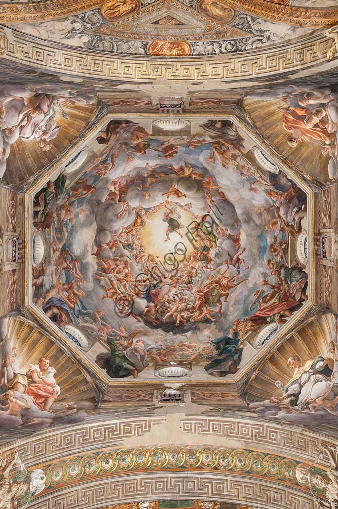 Parma, Duomo (the Cathedral of St. Maria Assunta), the dome: "The Assumption of the Virgin", frescoed by Antonio Allegri, known as Correggio (1526 - 1530).