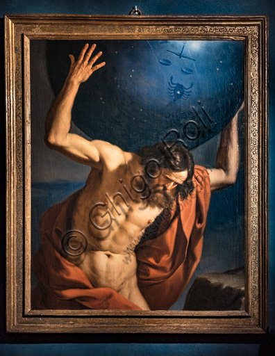  "Atlas", by Giovanni Francesco Barbieri known as Guercino, 1646, oil painting on canvas.