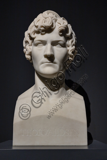  "Self Portrait", 1810-11, by Bertel Thorvaldsen (1770 - 1844), Carrara marble. 