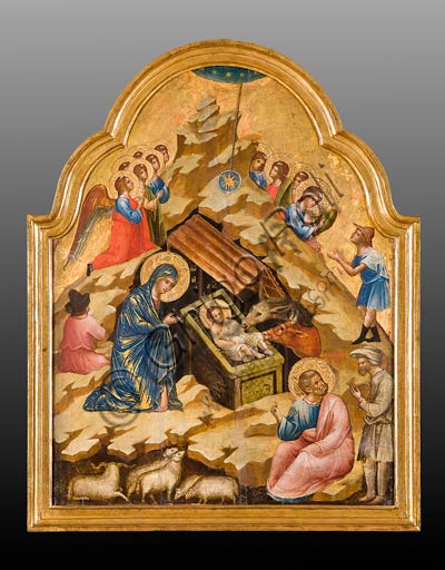 Belgrado, Museo Nazionale di Serbia: Paolo e/o Lorenzo Veneziano, Natività. Tempera, olio e oro su tavola cm 68 x 55.