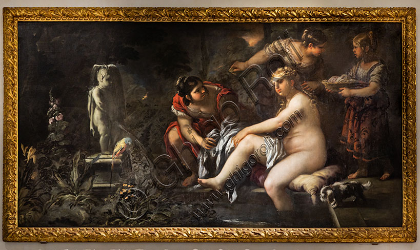 “Betsabea al bagno”, di Luca Giordano, dipinto a olio su tela, seconda metà XVII secolo.