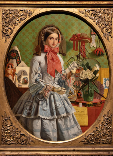 "Il borsellino vuoto", (1857)  di James Collinson (1825 - 1881); olio su tela.