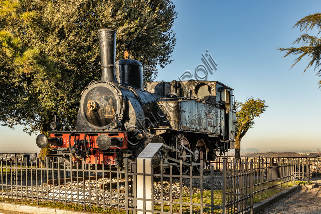 Brescia: steam locomotive of the early twentieth century.