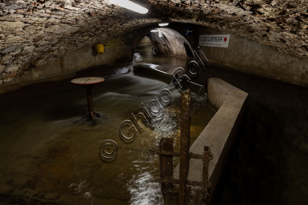 Brescia. "Brescia Underground" Association:  the Serraglio, one of the most important underground areas of the city from which a very interesting itinerary starts. The itinerary follows some waterways.