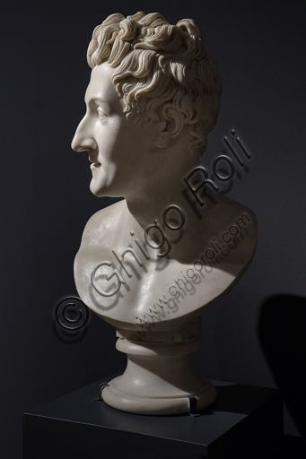  "Colossal Bust of Leopoldo Cicognara", 1818-22,  by Antonio Canova (1757 - 1822), marble.