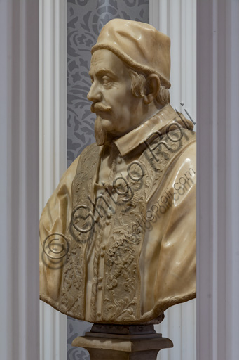 Fontanellato, Labirinto della Masone, Franco Maria Ricci Art Collection: "Bust  of Pope Clemente X Altieri", by Gian Lorenzo Bernini, marble sculpture.