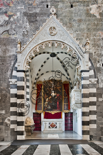 Genova, Duomo (Cattedrale di S. Lorenzo), interno, navata settentrionale: "Cappella De Marini", secoli XV - XVII.