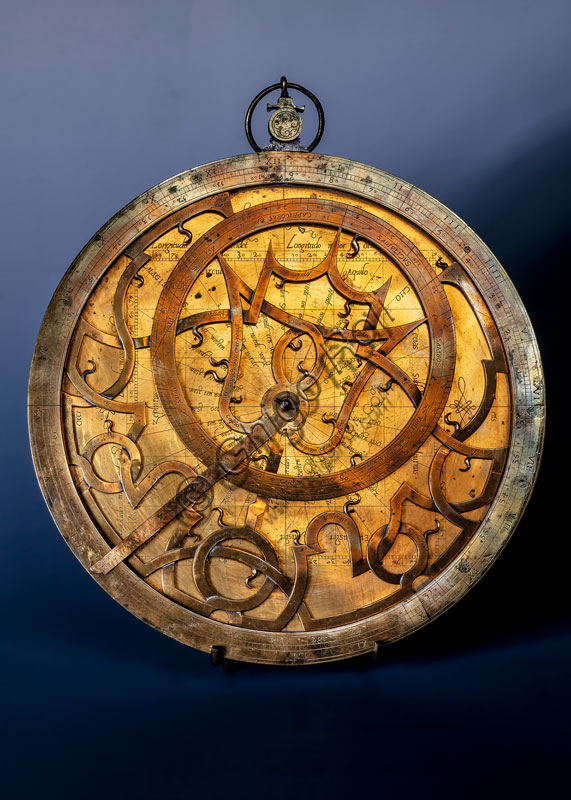  Sforza Castle, Civic Collections of Applied Art: Latin Planisphere Astrolabe, Lovanio, XVI century.