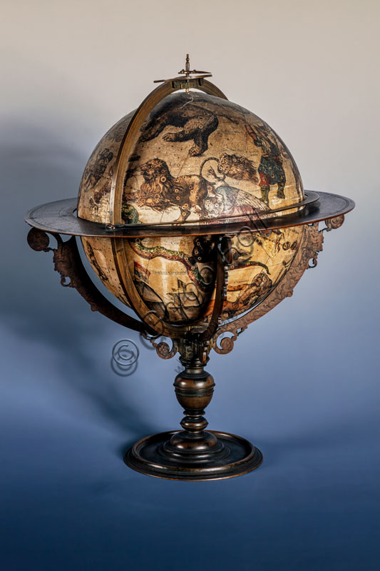  Sforza Castle, Civic Collections of Applied Art: Terrestrial globe (Antwerp, 1601), by Jodoco Hondio and Giovanni Battista Vriendt.