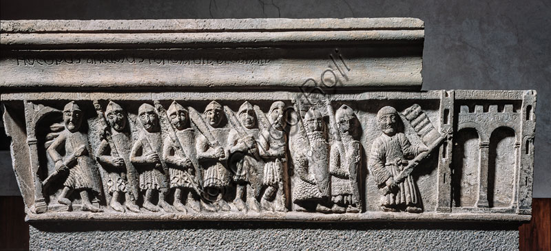  Sforza Castle, collections of Sculpture and Ancient Art: “The return of the Milanese to the city”, by Anselmo and Girardo from Milan. These are bas-reliefs from the Porta Romana, 1171 (12th century).