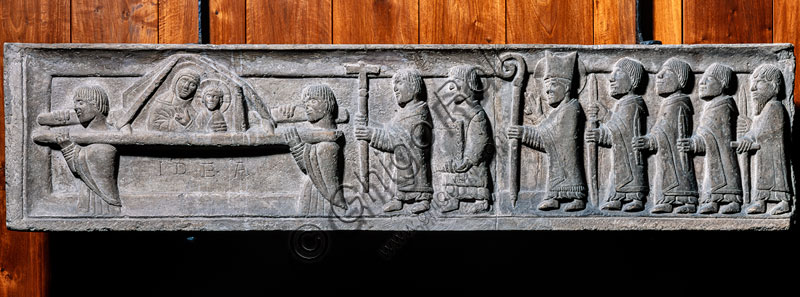  Sforza Castle, collections of Sculpture and Ancient Art: “Relief of the Idea”, from the church of Santa Maria Beltrade, 12th century