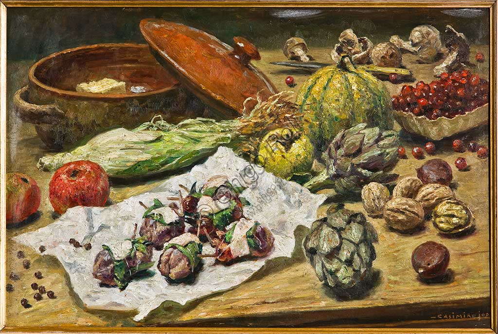 Assicoop - Unipol Collection:  Casimiro Jodi, "Still Life", painting.