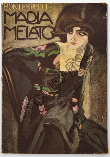 Cover of the book dedicated to Maria Melato by Massimo Bontempelli with illustration by Marcello Dudovich.