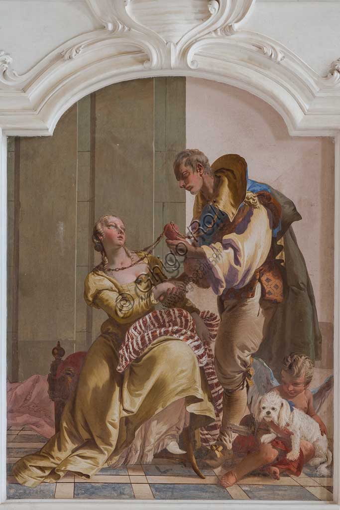 Villa Loschi  Motterle (già Zileri e Dal Verme), salone d'onore: "La Concordia matrimoniale", affresco allegorico di Giambattista Tiepolo (1734).