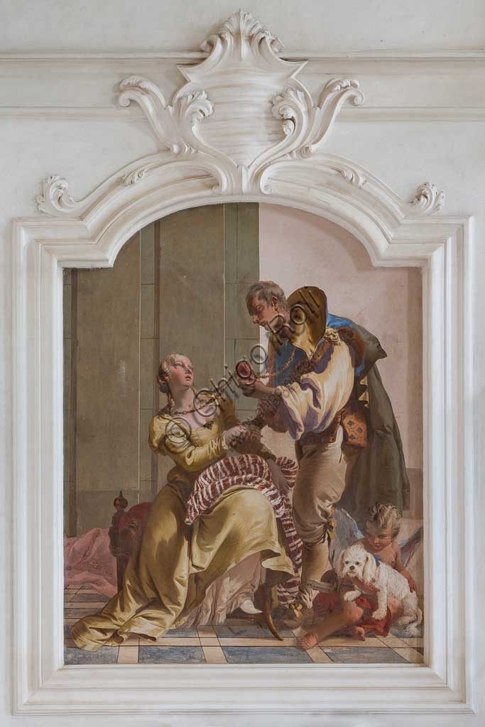 Villa Loschi  Motterle (formerly Zileri e Dal Verme), the hall of honour: "The Nuptial Harmony", allegorical fresco by Giambattista Tiepolo (1734).