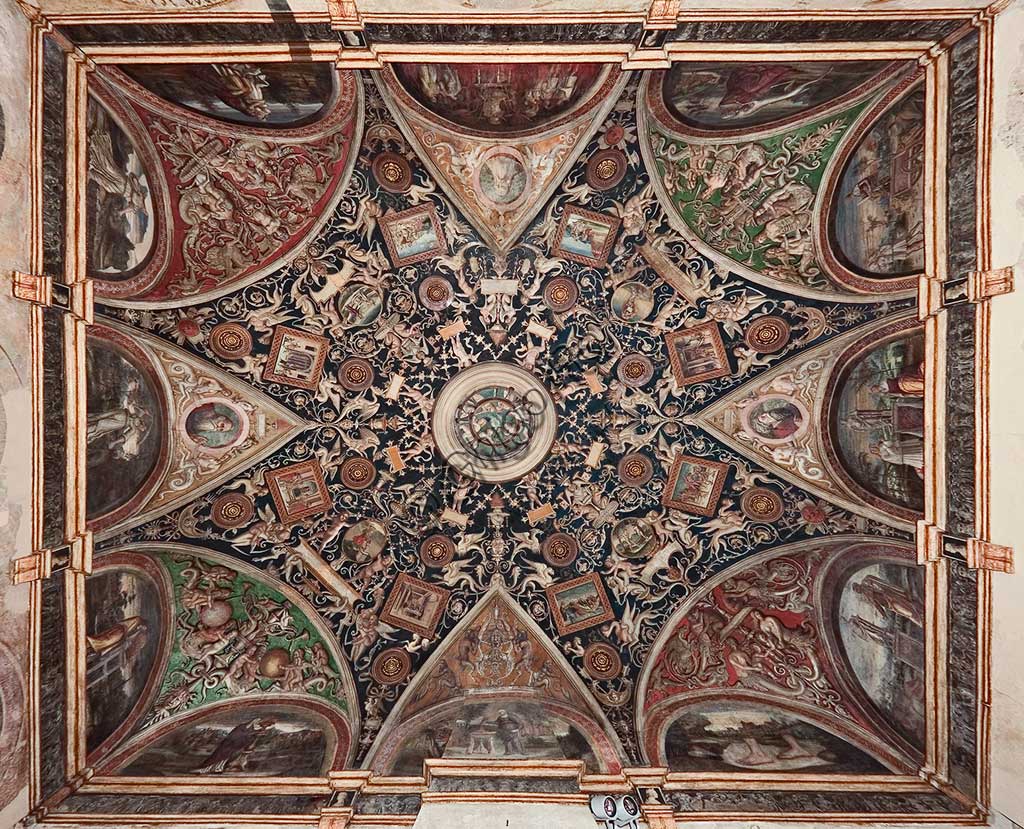 Convento di San Paolo, camera di Giovanna da Piacenza: affreschi di Antonio Allegri " il Correggio " (1518-1519).