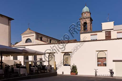 Il cortile di Casa Artusi, museo vivo di storia e scuola di cucina, ricavato nell'antico convento dei Servi.