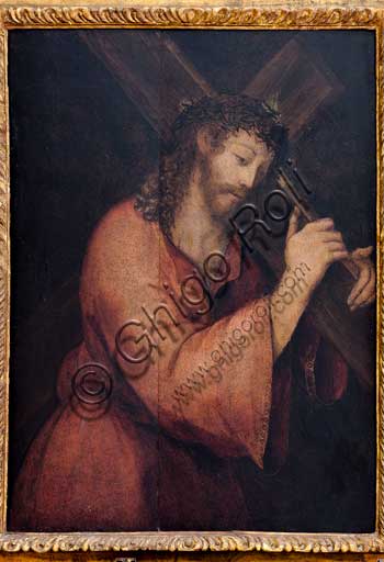 Palermo, Palazzo Reale o Palazzo dei Normanni, Appartamento Reale, Sala dei Paesaggi:  "Cristo che porta la Croce", pittore di scuola fiamminga, XVI secolo.