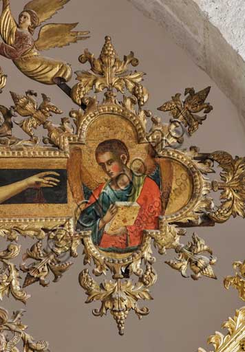 Croazia, Ragusa (Dubrovnik), chiesa di San Domenico: Paolo Veneziano,  polittico della Crocifissione(1359?), particolare.