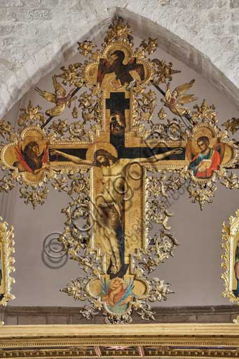  Croatia, Dubrovnik, church of S. Dominic: Paolo Veneziano, Crucifixion (1359?), detail.