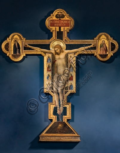  Bernardo Daddi: "Crucifix", 1340's, tempera painting.