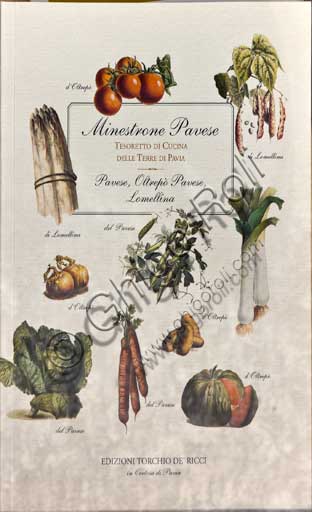 Pavia, "Il Cupolone" Restaurant: cover of a book dedicated to Pavese soup.