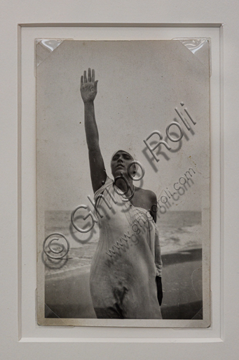 “White Lady with Raised Arm”, bromide silver gelatine by Marcello Dudovich,  1920-30.