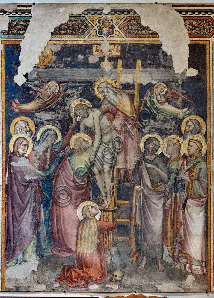 “Deposizione”, affresco staccato attribuito a Niccolò di Pietro Gerini.  Firenze, Chiesa di S. Ambrogio.