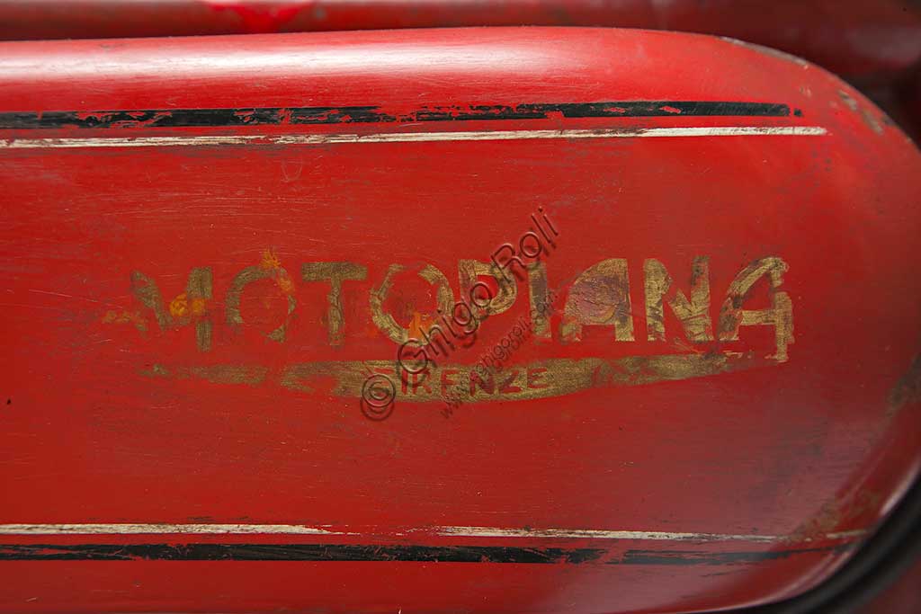 Ancient Motorbike Motopiana Tipo Corsa 250. Trademark.
