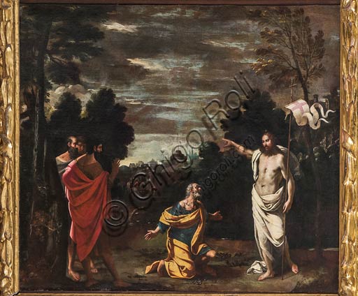 Modena, Museo Civico d'Arte: " Domine, quo vadis?", di Ludovico Lana (Ferrara ?1597-Modena 1646).