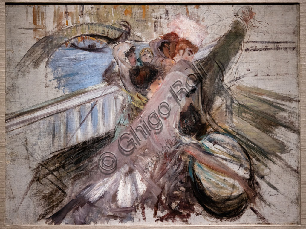 “Donne a Venezia”, di Giovanni Boldini, 1887, olio su tela.
