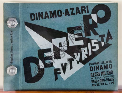  Rovereto, Casa Depero: room "Eco della Stampa": cover illustrated by Fortunato Depero.