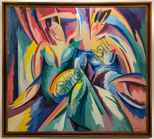 Museo Novecento: "Explosion lyrique n. 7", di Alberto Magnelli, 1918. Olio su tela.