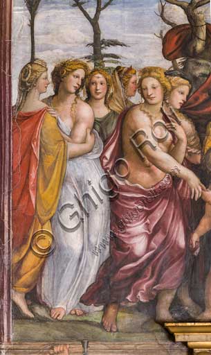 Rome, Villa Farnesina, Alexander's Room (or The Chigi Wedding Room): "Darius's Family before Alexander the Great", fresco by Sodoma (Giovanni Antonio de' Bazzi), 1519. Detail.